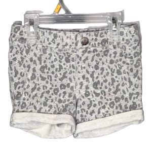 Circo Leopard Print Stretchy Cuffed Shorts 6-6x